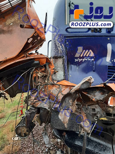 برخورد مرگبار قطار مسافربری با خودرو تریلر در آبیک/عکس