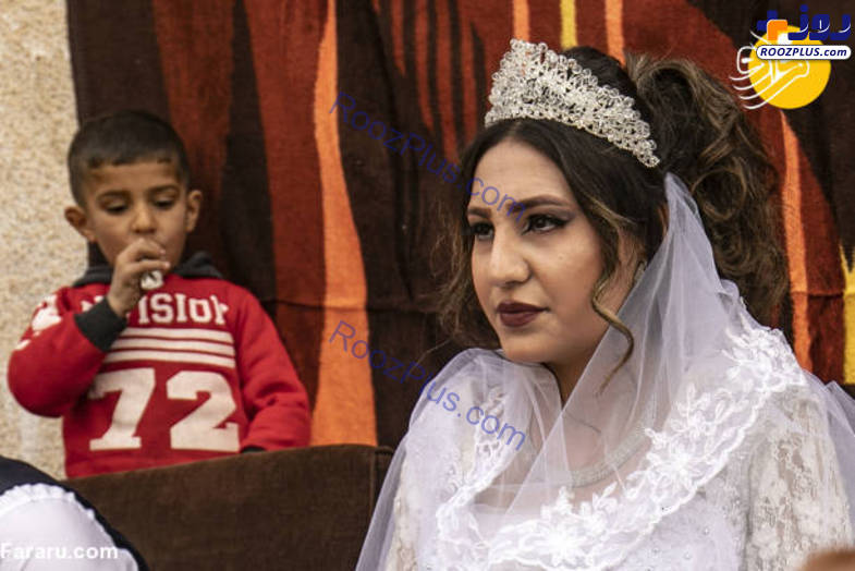 جشن عروسی زیر آتش جنگ سوریه + تصاویر