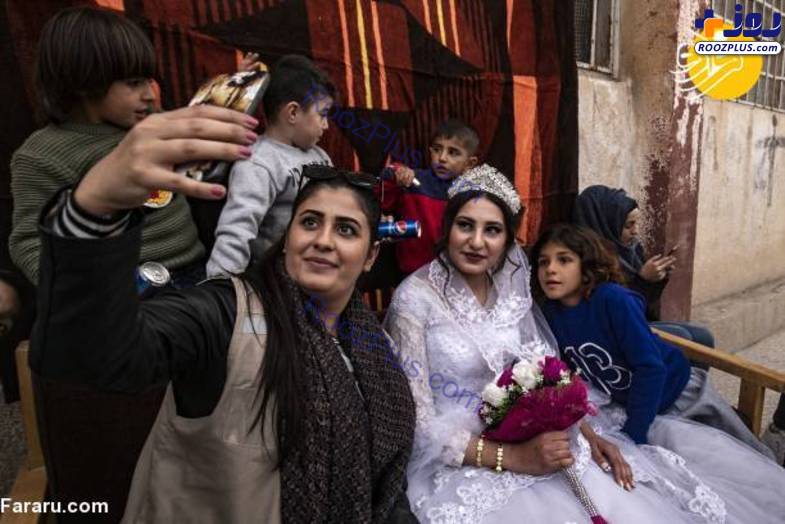 جشن عروسی زیر آتش جنگ سوریه + تصاویر
