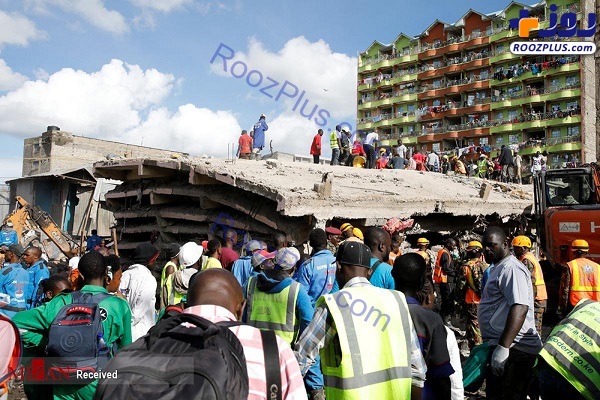 فرو ریختن ساختمان شش طبقه در کنیا +عکس