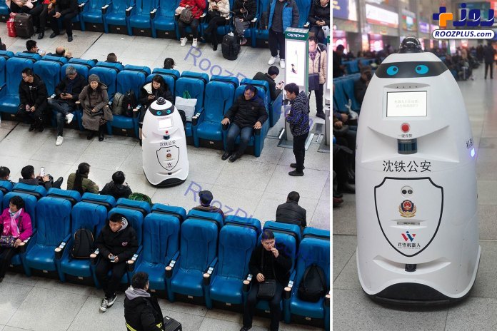 گشت‌زنی ربات پلیس در چین +عکس