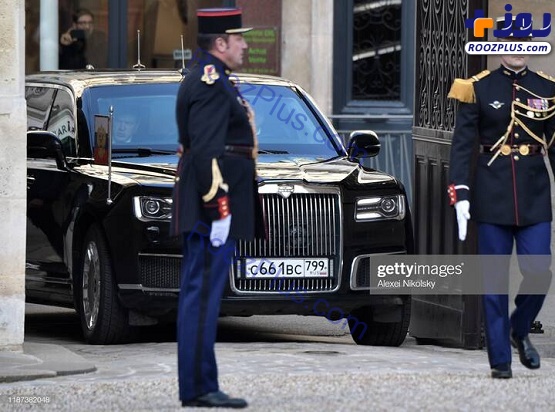 خودروی معروف پوتین در سفر به فرانسه+عکس