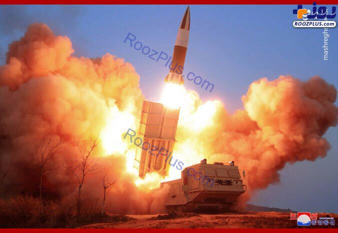 شلیک دو موشک بالستیک کره شمالی به سمت دریا +عکس