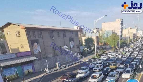 ترافیک عجیب خیابان آزادی در روزهای قرنطینه تهران/عکس