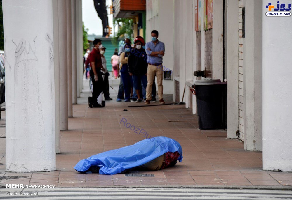 اجساد رها شده قربانیان کرونا در خیابان های اکوادور +عکس
