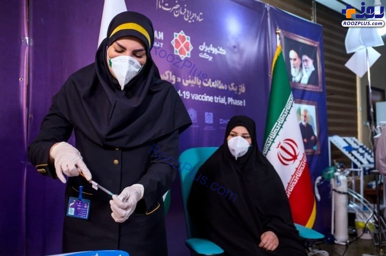 تزریق مجدد واکسن ایرانی کرونا به سه داوطلب اول + تصاویر
