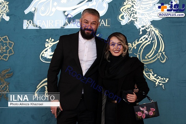 عکس/الناز حبیبی و برادرش در جشنواره فیلم فجر