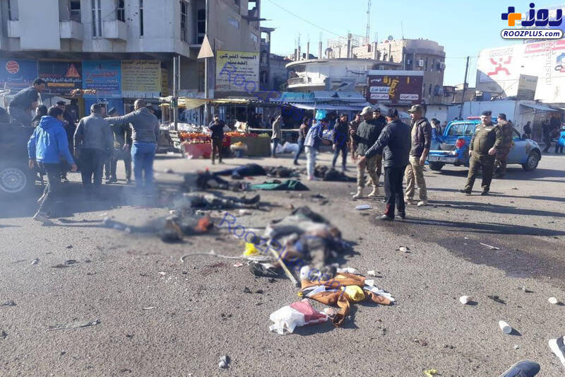 اجساد قربانیان انفجار در بغداد+عکس