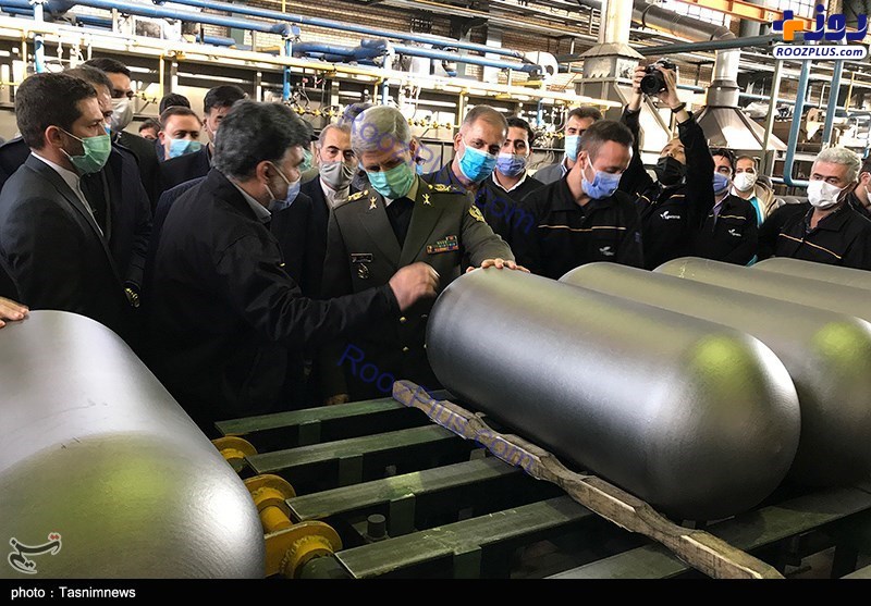 عکس/افتتاح کارخانه تولید کپسول های CNG کاوش توسط وزیر دفاع