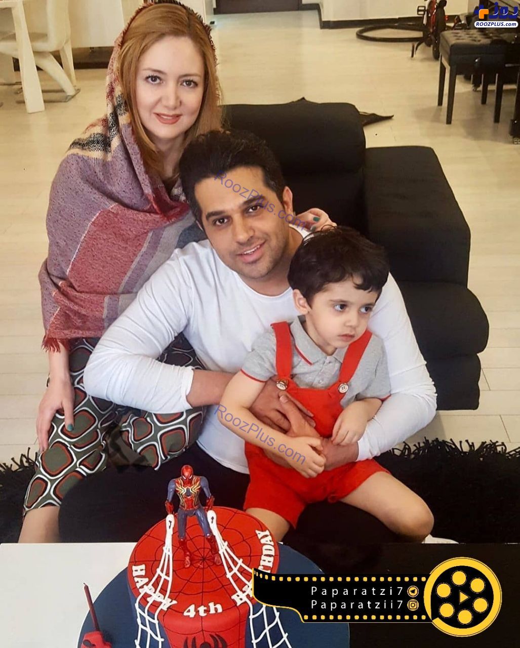 حمید عسکری و همسرش در جشن تولد پسرش +عکس