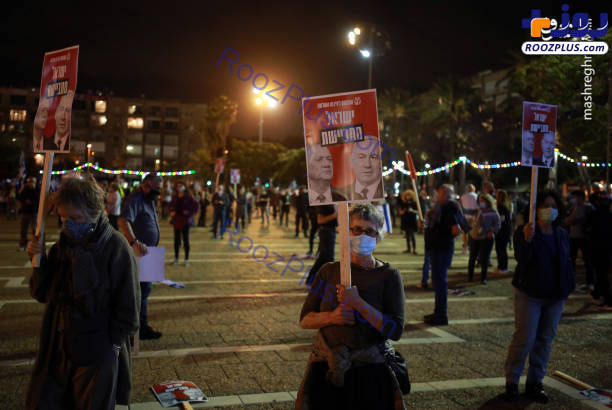 تظاهرات علیه نتانیاهو در قلب تل‌آویو+عکس