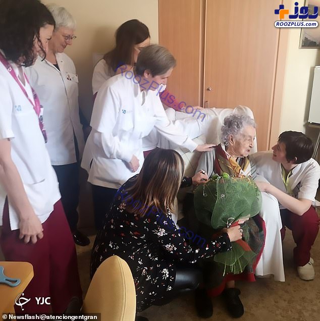 زن ۱۱۳ ساله‌ بعد از آنفولانزا، کرونا را هم شکست داد +تصاویر