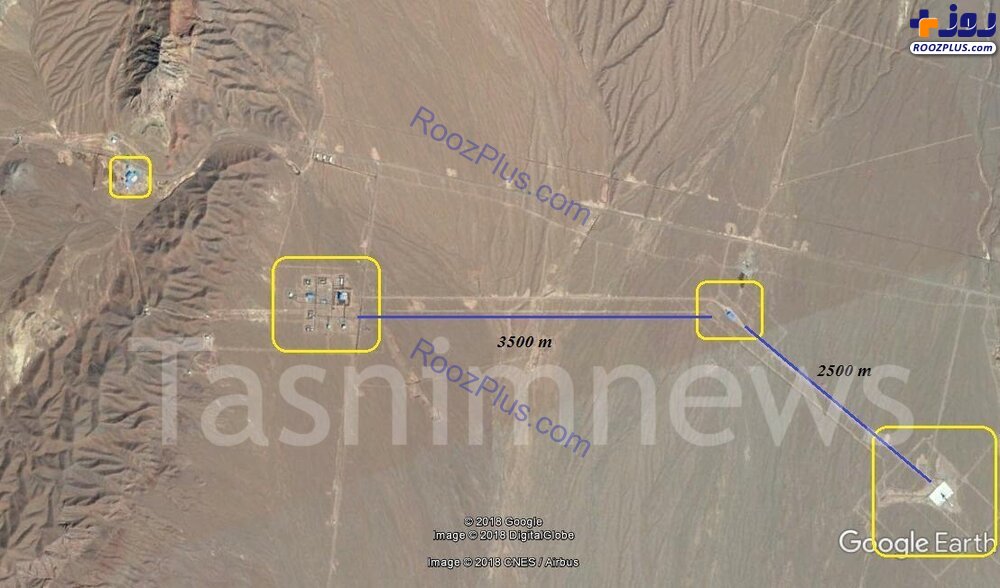 تصاویر ماهواره‌ای از مرکز فضایی سپاه