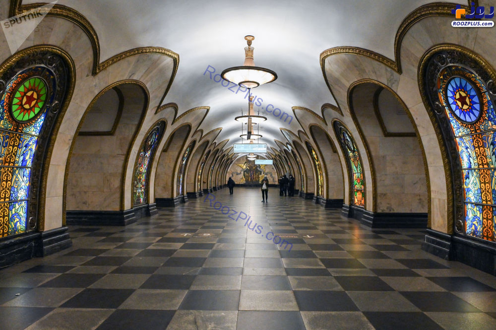حال و هوای متروی پایتخت روسیه در روزهای قرنطینه +عکس