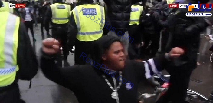 عکس/ درگیری پلیس لندن با تظاهرکنندگان ضدنژادپرستی