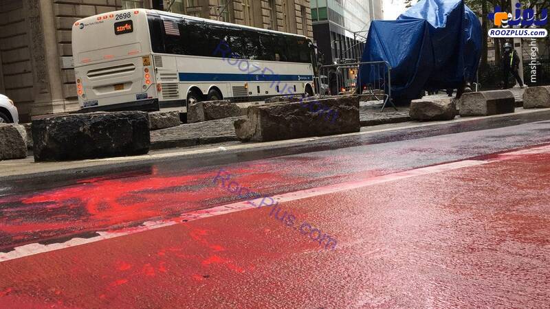 خیابان‌های نیویورک به رنگ خون/تصاویر