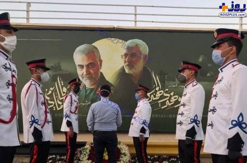 رونمایی از یادمان شهدای مقاومت در فرودگاه بغداد