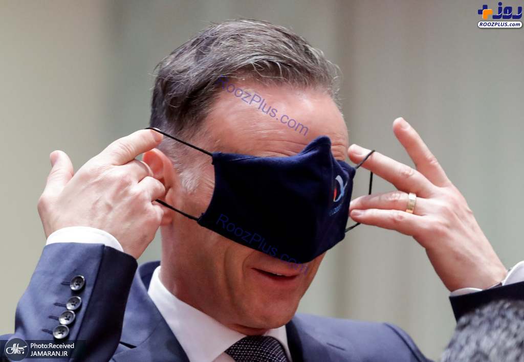 درگیری وزیر خارجه آلمان با ماسک! +عکس