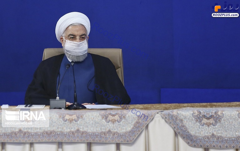عکس/ رئیس جمهور با ماسک در جلسه شورای عالی انقلاب فرهنگی
