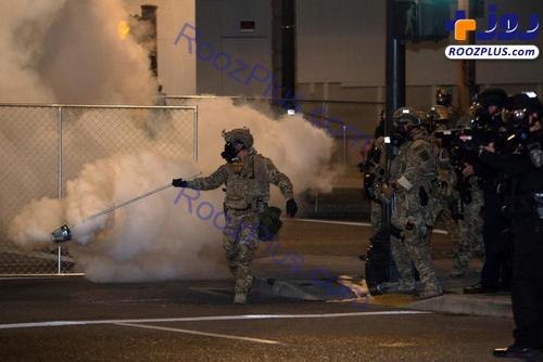 ارتش آمریکا در خیابان های پورتلند! +عکس