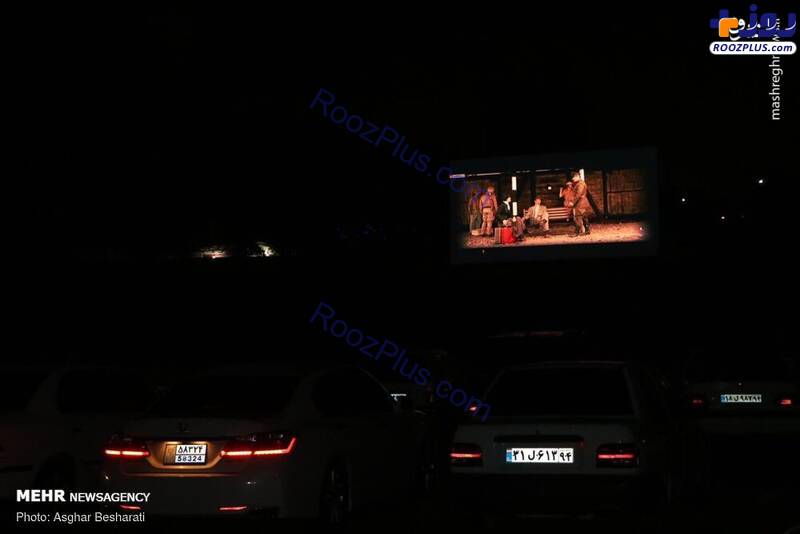راه اندازی سینما ماشین در جزیره قشم+عکس