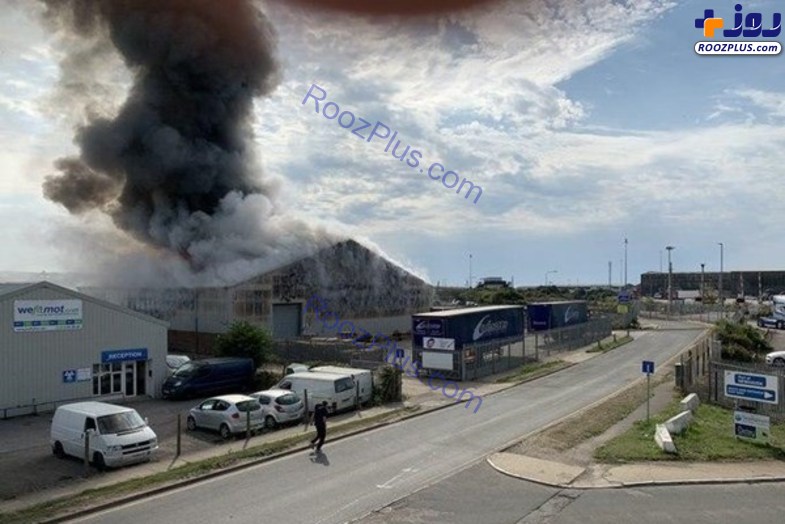 وقوع آتش سوزی گسترده در «ساسکس» انگلیس +تصاویر