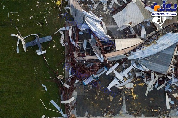 تصاویر هوایی از ویرانی‌های طوفان مرگبار لورا در آمریکا