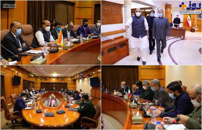 عکس/ دیدار وزیر دفاع هند با امیر حاتمی