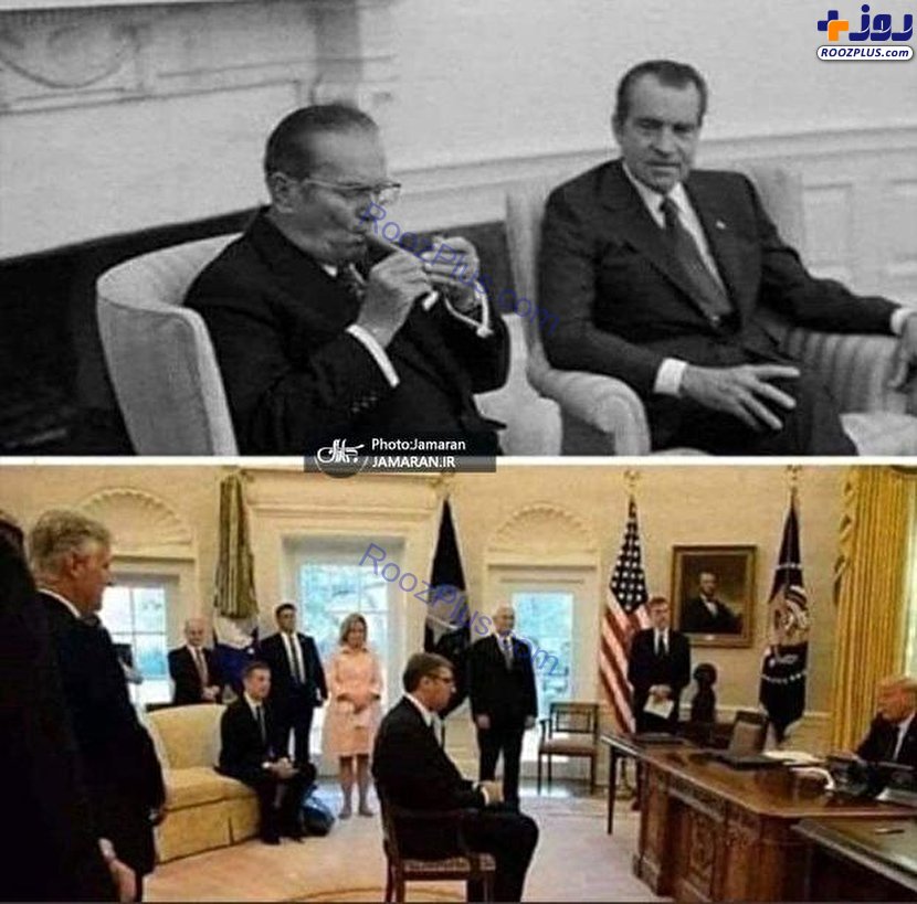 تفاوت معنی دار رفتار دو رهبر در برابر آمریکا +عکس
