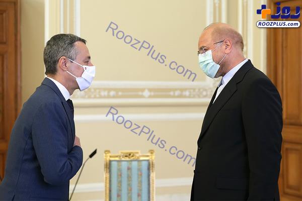 دیدار وزیر امور خارجه سوئیس با رئیس مجلس/عکس
