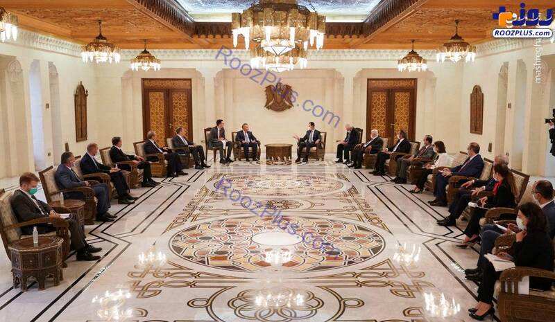 دیدار وزیر امور خارجه روسیه با بشار اسد+عکس