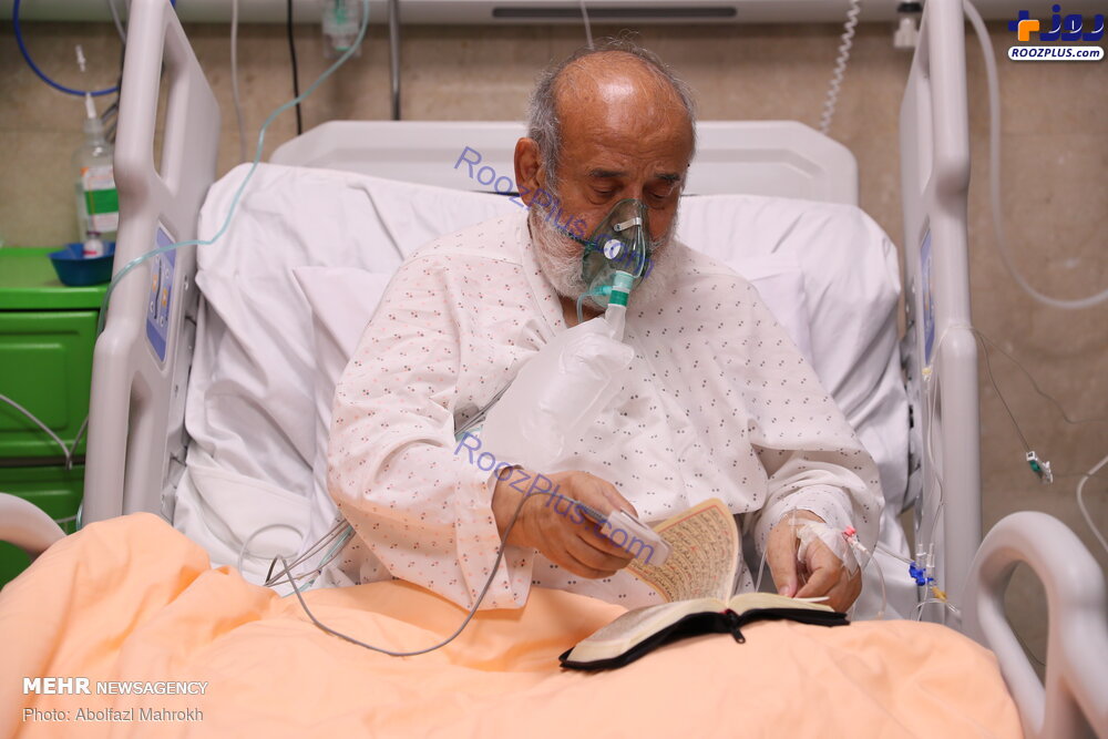 عکس/شیخ حسین انصاریان در بیمارستان