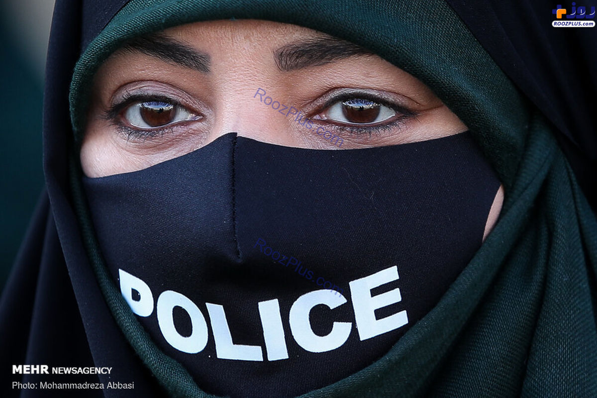 پوشش ضد کرونایی بانوان پلیس در ایران +عکس