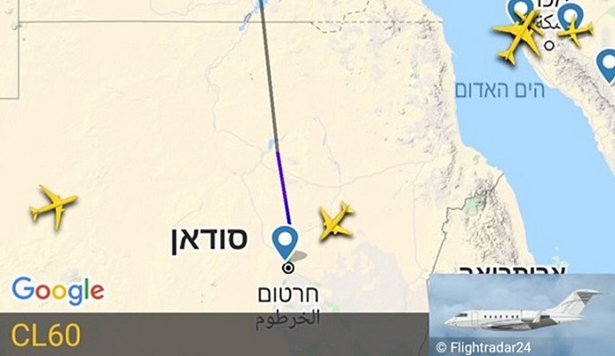 پرواز بی‌سابقه هواپیمای رژیم صهیونیستی به سودان