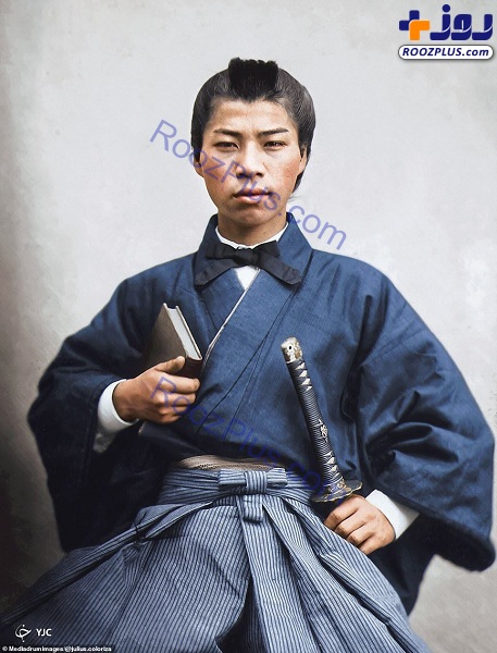 تصاویر رنگی جالب از جنگجویان سامورایی +عکس
