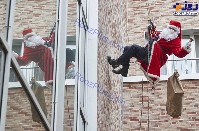 کارهای عجیب و غریب بابانوئل های آلمانی! +تصاویر