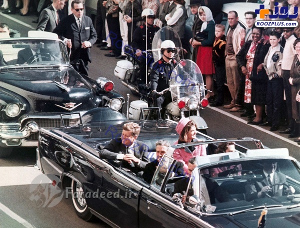 عکس/ لحظه ترور و اصابت گلوله به صورت «کندی» رئیس جمهور آمریکا(18+)