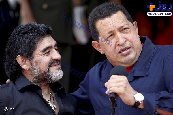 مارادونا در کنار چهره های مشهور سیاسی +عکس