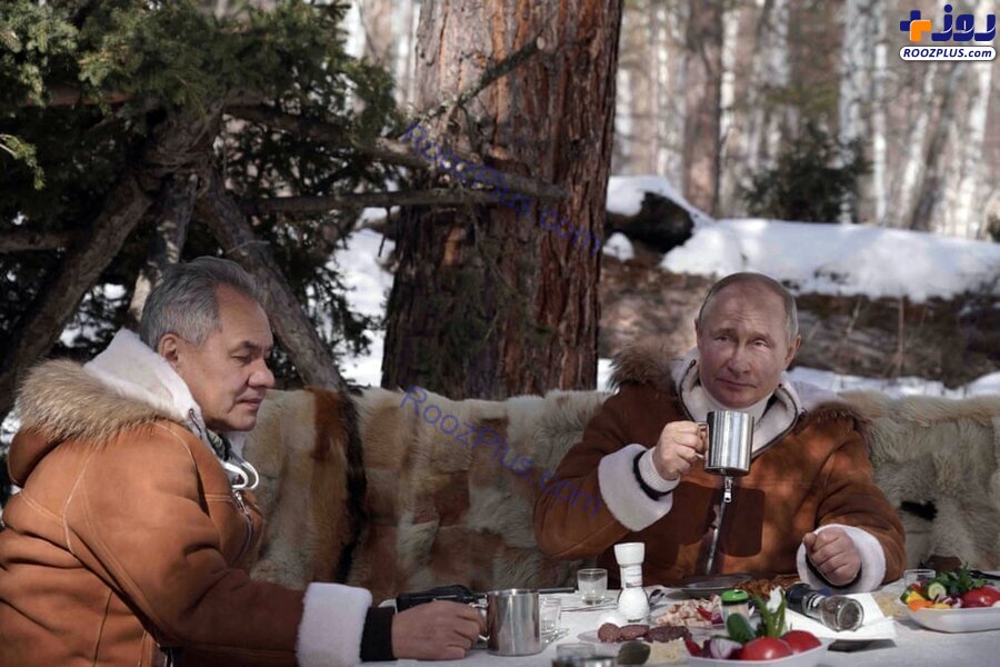 عکس/ خوشگذرانی زمستانی پوتین در سیبری