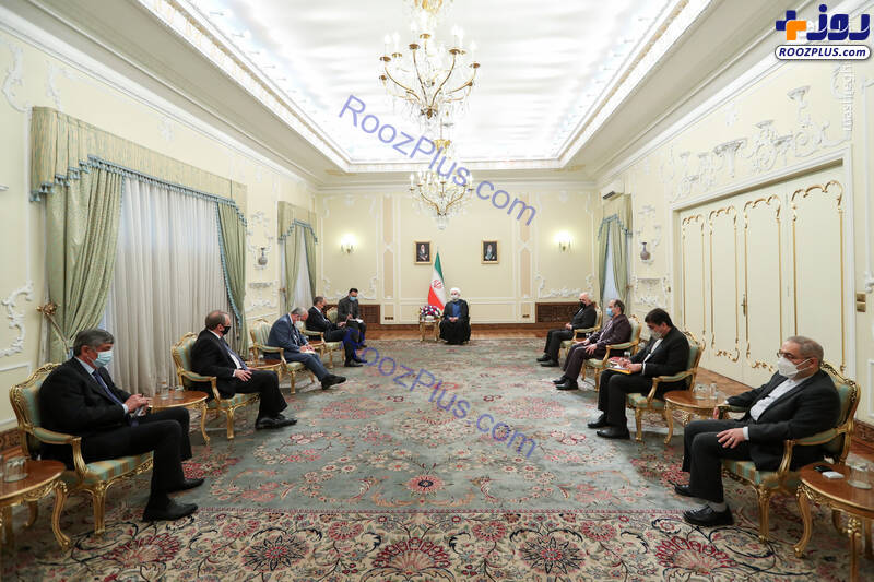 دیدار وزیر خارجه روسیه با روحانی+عکس