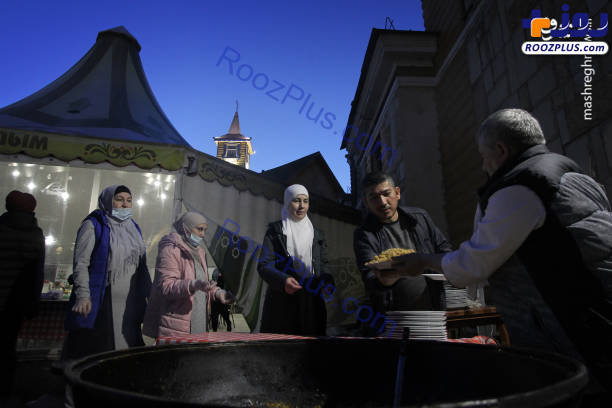 دورهمی افطاری مسلمانان در روسیه+عکس