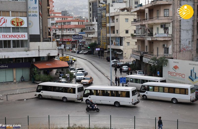 عکس/اعتصاب رانندگان حمل و نقل عمومی لبنان