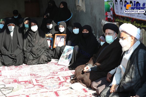 نشست صمیمانه رئیس جمهور با خانواده های شهدا در هرمزگان +عکس