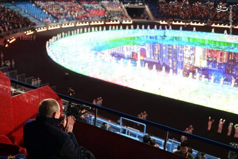 پوتین در مراسم افتتاحیه پارالمپیک زمستانی/عکس