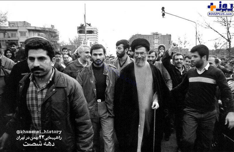 حضور رهبرانقلاب در راهپیمایی ۲۲بهمن دهه شصت +عکس