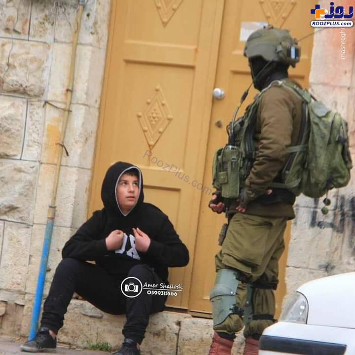 بازداشت کودک فلسطینی توسط صهیونیست‌ها +عکس