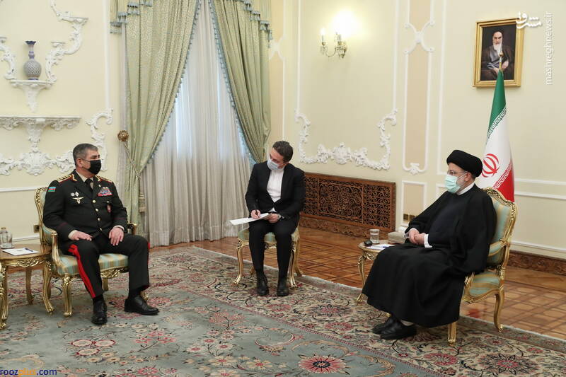 دیدار وزیر دفاع آذربایجان با رئیسی/عکس