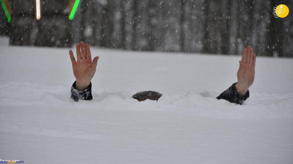برف در ترکیه از قد انسان فراتر رفت +عکس