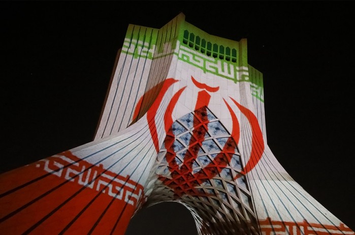 ببینید/ویدیو مپینگ پرچم ایران در میدان آزادی به مناسبت صعود ایران به جام جهانی قطر