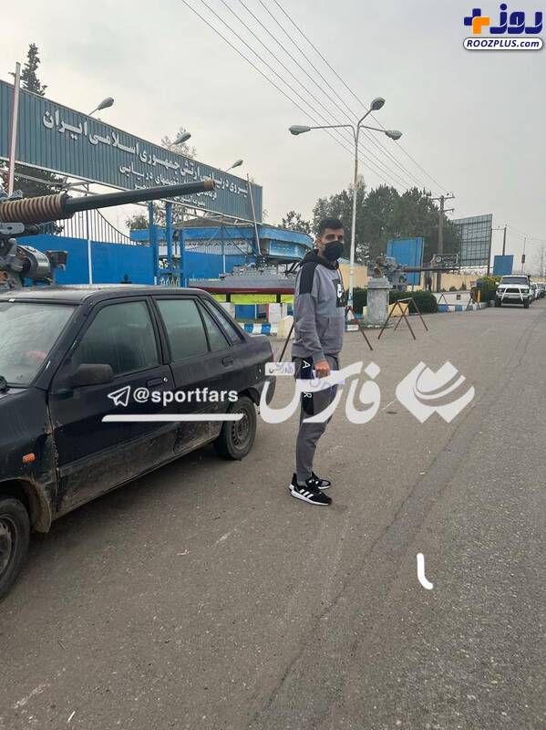 عکس/مدافع استقلال رسما سرباز شد